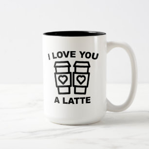 Ich Liebe dir einen Latein Zweifarbige Tasse