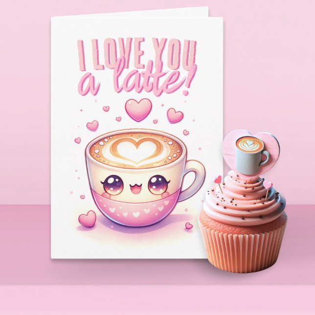 Ich Liebe dir einen Latte Funny Valentine Day Karte (Von Creator hochgeladen)