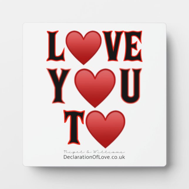 Ich Liebe dir, Fotoplatte (Vorderseite)