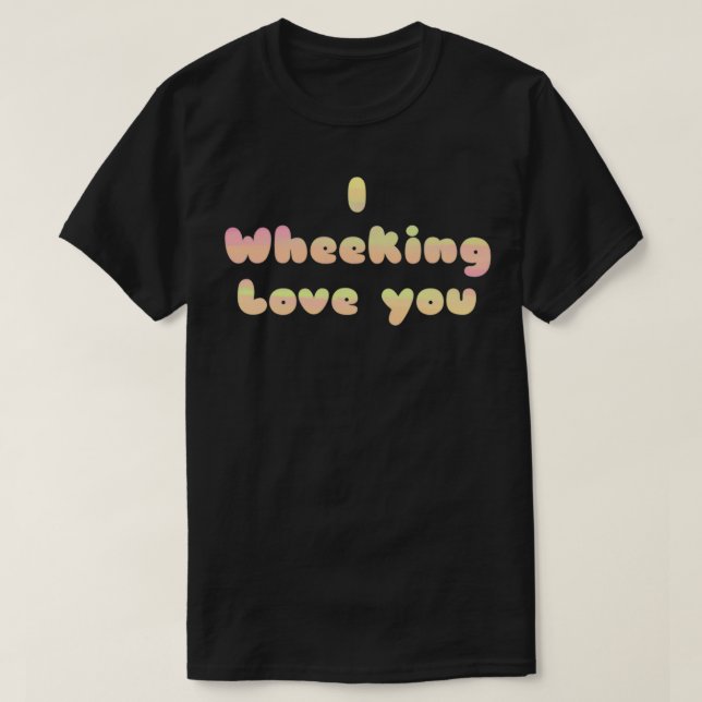 Ich Liebe dir Guinea Schweinedesign T-Shirt (Design vorne)