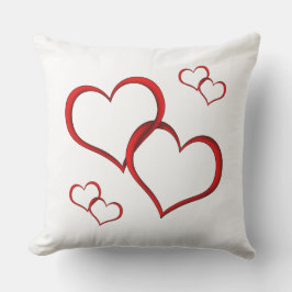 Ich Liebe dir Herz und Pfeil und rotes Herz Kissen Für Draußen