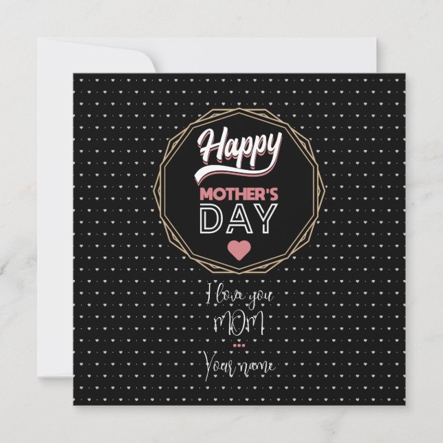 Ich Liebe dir Mama Karte (Vorderseite)