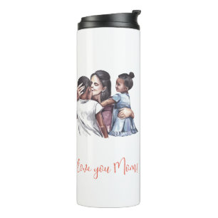 "Ich Liebe dir Mama!" Mutter und Kind Thermosbecher