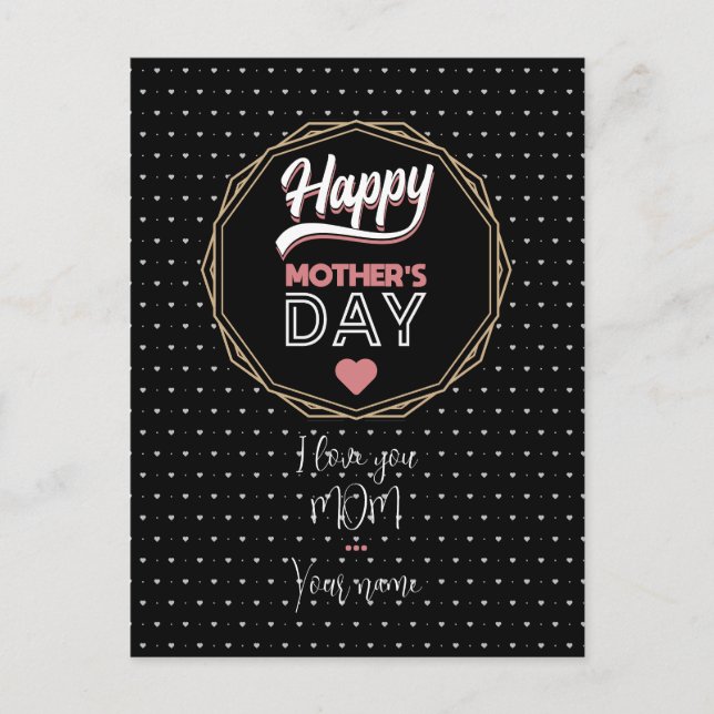 Ich Liebe dir Mama Postkarte (Vorderseite)