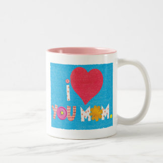 Ich Liebe dir Mama Zweifarbige Tasse