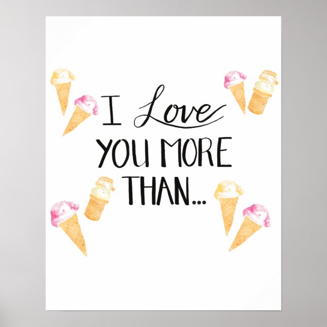 Ich Liebe dir mehr als... Poster (Vorne)