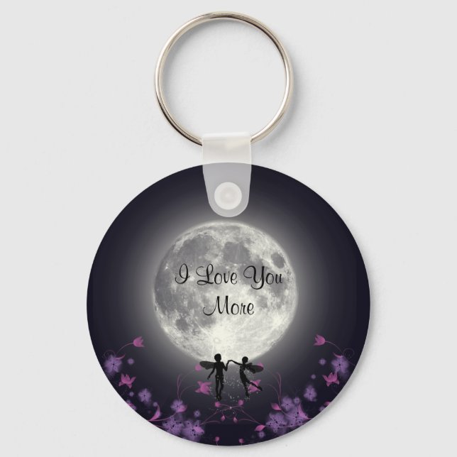 Ich Liebe dir mehr Schlüsselanhänger (Vorderseite)