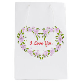 Ich Liebe dir Niedliche Blume Mittlere Geschenktüte