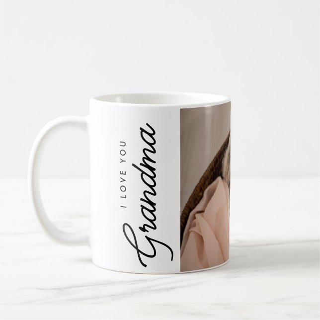 Ich Liebe dir Oma Foto von Kind Kaffeetasse (Links)