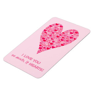 Ich Liebe dir so sehr es Herzen Tiny Hearts Big He Magnet
