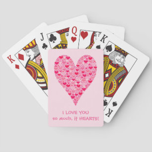 Ich Liebe dir so sehr es Herzen Tiny Hearts Big He Spielkarten