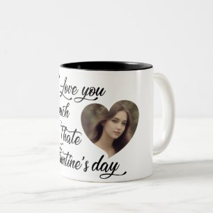 Ich Liebe dir so sehr, wie ich Valentinstag hasse Zweifarbige Tasse