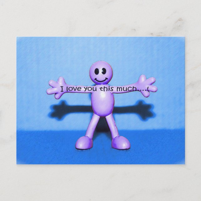Ich Liebe dir so viel!!!! Postkarte (Vorderseite)