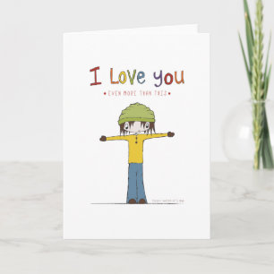 Ich Liebe dir so viel Valentinerkarte Feiertagskarte