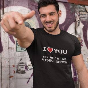 Ich Liebe dir so viel wie Videospiele   Funny Gami T-Shirt