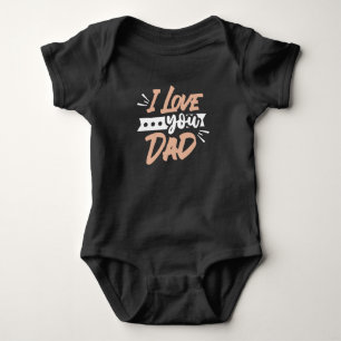 Ich Liebe dir Vater Baby Strampler