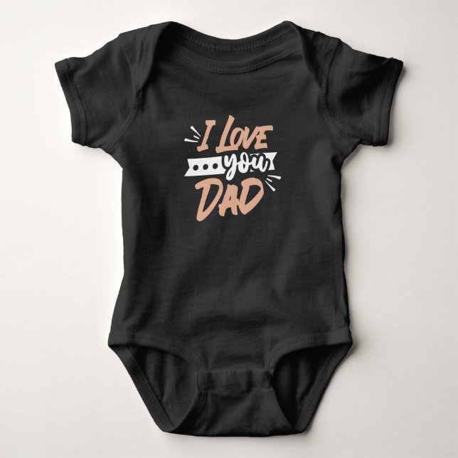 Ich Liebe dir Vater Baby Strampler (Vorderseite)