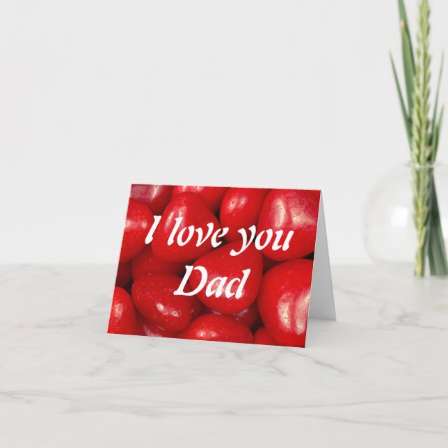 Ich Liebe dir Vater Karte (Vorderseite)