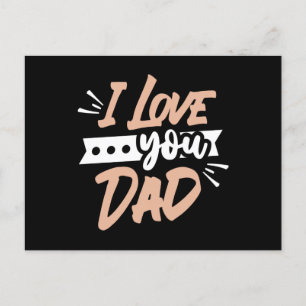 Ich Liebe dir Vater Postkarte