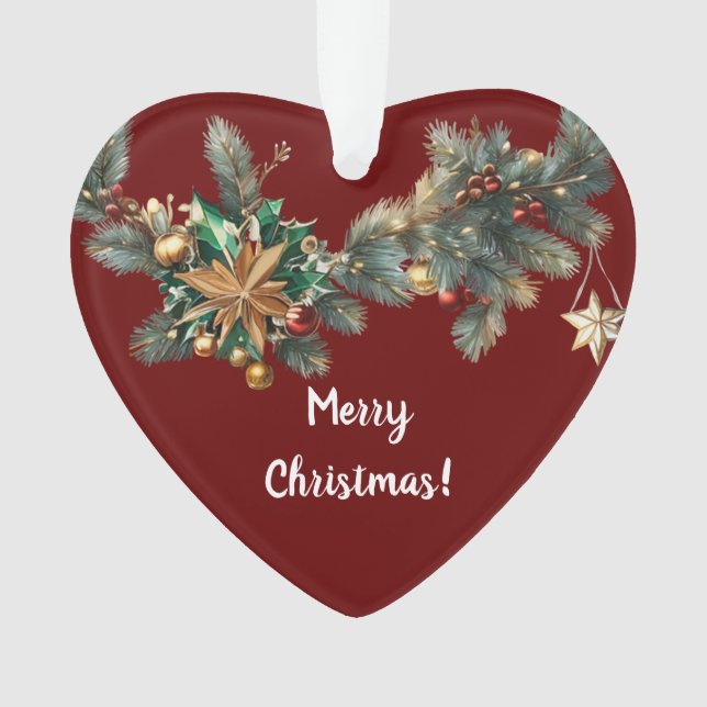 Ich Liebe dir Weihnachten Ornament (Vorderseite)