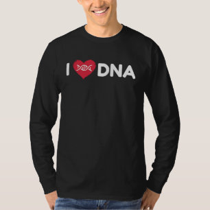 Ich liebe DNA Wissenschaft Physiker Physik T-Shirt