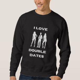 Ich liebe Doppel-Dates Swinger Sweatshirt