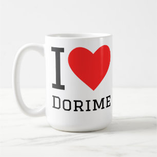 Ich liebe dorime kaffeetasse