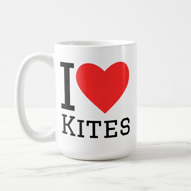 Ich liebe Drachen Kaffeetasse (Links)