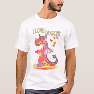 Ich Liebe Drachen. T-Shirt