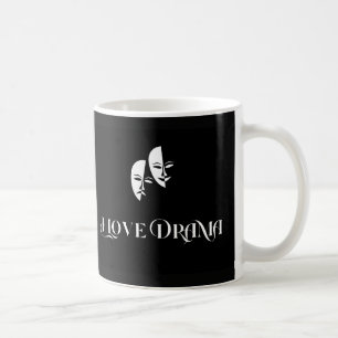 Ich liebe Drama, Theater Masken, darstellende Küns Kaffeetasse