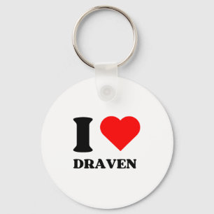 Ich liebe Draven Ich Herz Draven Name Y2k Valentin Schlüsselanhänger