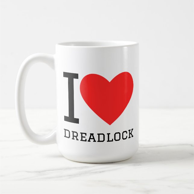Ich liebe Dreadlocks Kaffeetasse (Links)