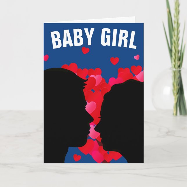 ICH LIEBE, DU BABY GREETING CARD FÜR SIE. KARTE (Vorderseite)