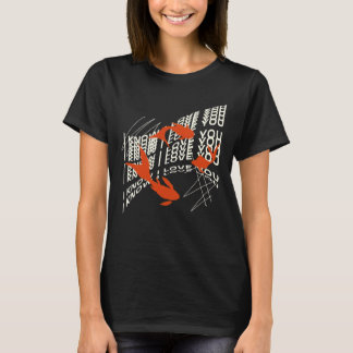 Ich Liebe, du fischen T-Shirt