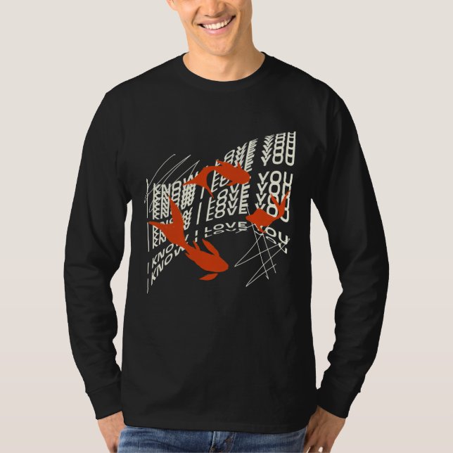 Ich Liebe, du fischen T-Shirt (Vorderseite)