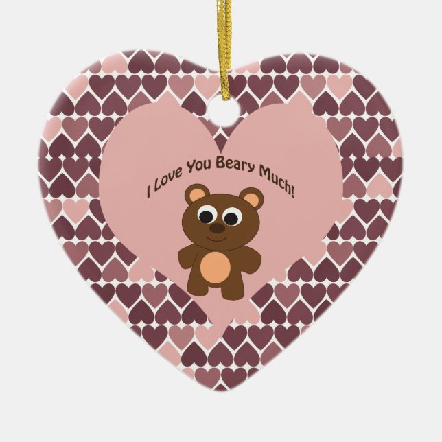 Ich Liebe, du hast dich sehr gebeugt! Hintergrund  Keramikornament (Vorne)