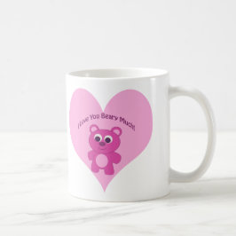 Ich Liebe, du hast dich sehr gebeugt! Rosa Bär Tasse