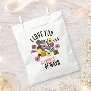 Ich Liebe, du lizensierst Allsorts Valentintagskuc Geschenktütchen