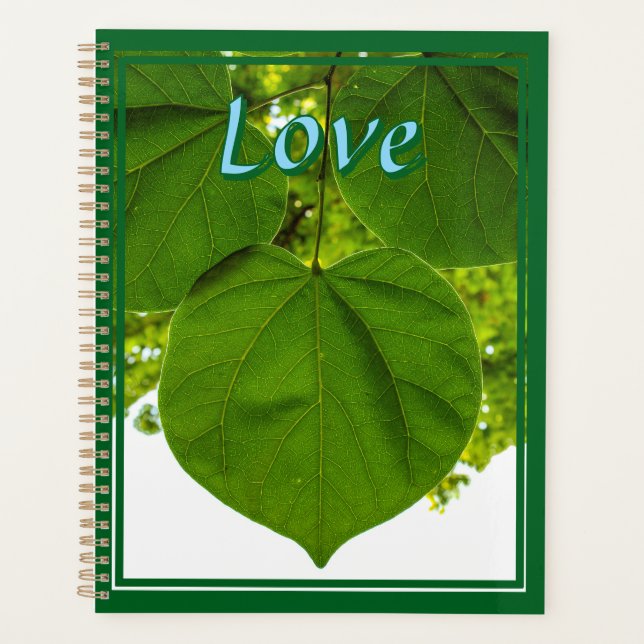 Ich Liebe, du magst die Bäume Liebe der Sonne Planer (Vorderseite)