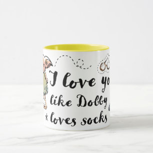 Ich Liebe, du magst Dobby Lieben Socken Tasse