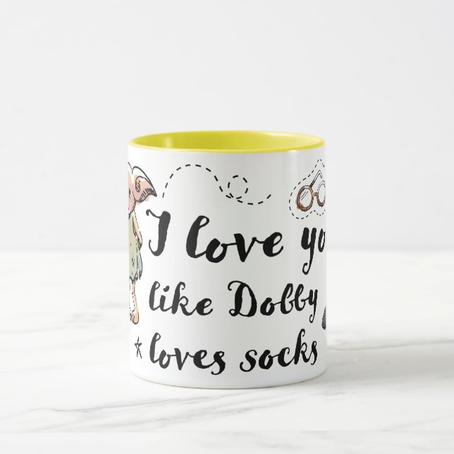 Ich Liebe, du magst Dobby Lieben Socken Tasse (Zentrum)