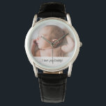 Ich Liebe du Papa Baby Foto Vater Tag Armbanduhr<br><div class="desc">Passen Sie diese Uhr für Papa mit dem Foto seines Babys an und personalisieren Sie sie. Mit den Worten "I Liebe you daddy!",  die Sie auch anpassen können,  wenn Sie möchten. Ideal für neue Väter am ersten Tag ihres Vaters.</div>