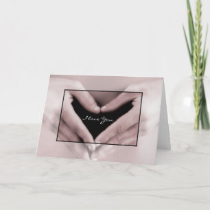 Ich Liebe, du Romantik, mein Herz liegt in deinen  Karte