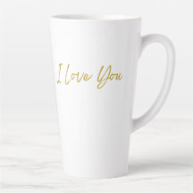 Ich Liebe, du sagst Latte-Tasse