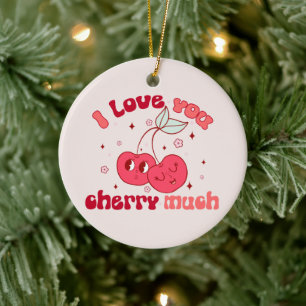 Ich Liebe, du würst viel Keramik Ornament