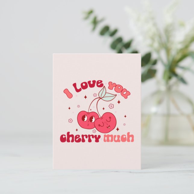 Ich Liebe, du würst viel Postkarte (Stehend Vorderseite)