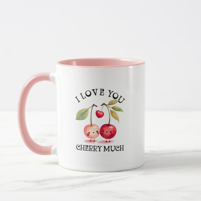 Ich Liebe, du würst viel Valentinstag Tasse (Links)