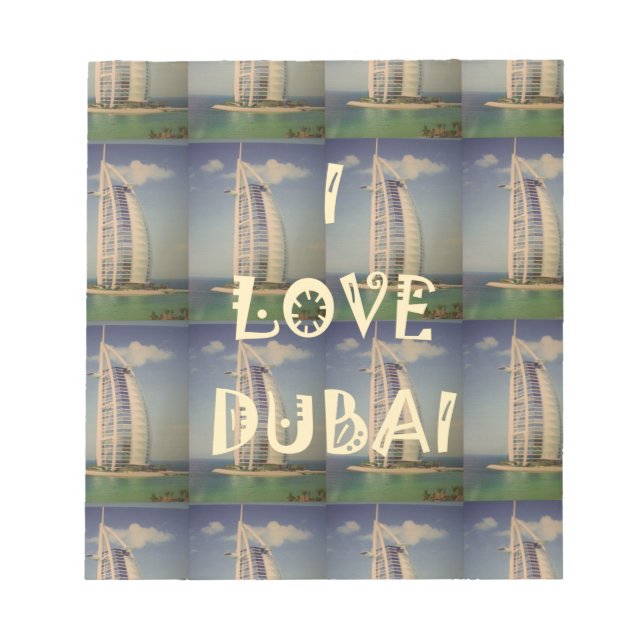 Ich liebe Dubai Notizblock (Vorderseite)