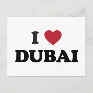 Ich liebe Dubai Vereinigte Arabische Emirate Postkarte