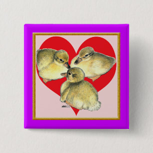 Ich Liebe Ducklings! Button
